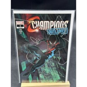 CHAMPIONS Outlawed #1 (Marvel Comics 2020) Walmart Miles Morales Variant Cover